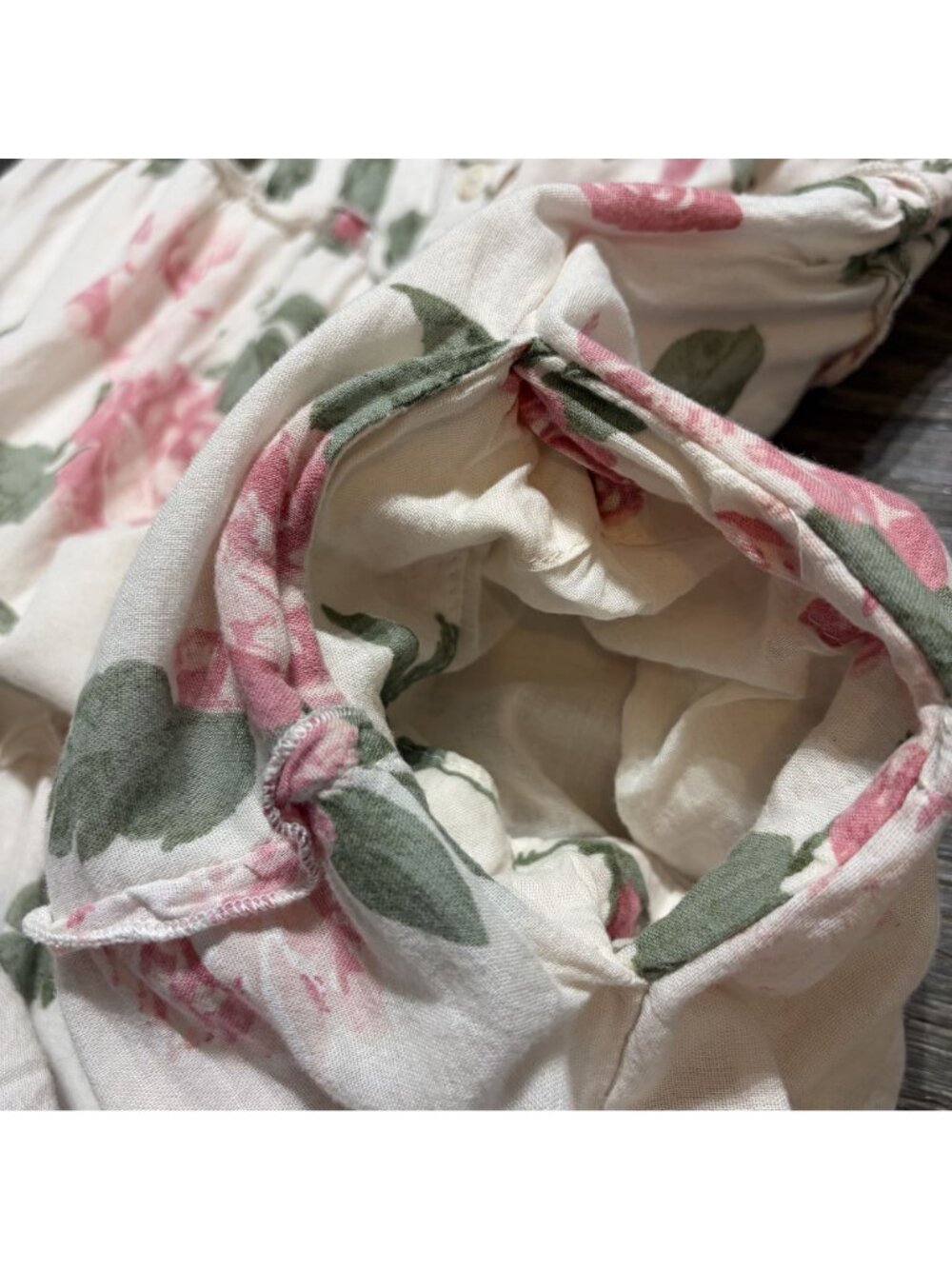 Old Navy Midi Dress XS Romantic Cottagcore Milkmaid Countryside Floral Smocked - Picture 11 of 13